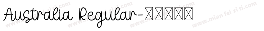 Australia Regular字体转换